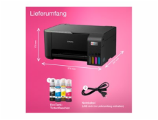 Epson EcoTank ET-2862 - Multifunkční tiskárna - barva - tryskový - ITS - A4 (média) - až 10 stran/min. (tisk) - 100 listy - Wi-Fi, USB - černá