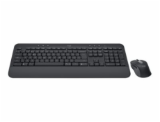 Logitech Signature MK650 Combo for Business - Klávesnice a sada myši - bezdrátový - Bluetooth LE - QWERTY - Skandinávské (dánština/finština/norština/švédština) - grafit