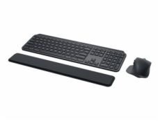 Logitech MX Keys Combo for Business - Klávesnice a sada myši - podsvícená - bezdrátový - Bluetooth LE - QWERTY - skandinávské jazyky - grafit