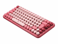 Logitech POP Keys - Klávesnice - bezdrátový - Bluetooth 5.1, Bluetooth LE - QWERTY - skandinávské jazyky - klávesový spínač: Brown Tactile - heart breaker
