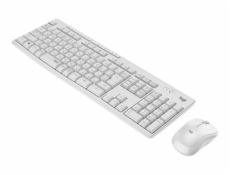 Logitech MK295 Silent - Klávesnice a sada myši - bezdrátový - 2.4 GHz - maďarská - krémová