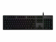 Logitech Gaming G512 - Klávesnice - podsvícení - USB - AZERTY - francouzská - klávesový spínač: GX Blue - uhlík