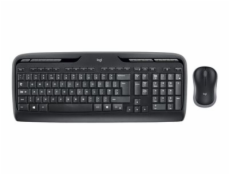 Logitech Wireless Combo MK330 - Klávesnice a sada myši - bezdrátový - 2.4 GHz - britská - černá