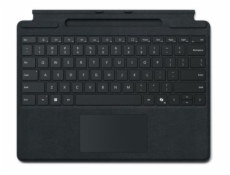 Microsoft Surface Pro Keyboard for Business - Klávesnice - s úložištěm na pero - s akcelerometr, touchpad, úložný a dobíjecí tácek pro Surface Slim Pen - podsvícená - AZERTY - francouzská - černá - pr