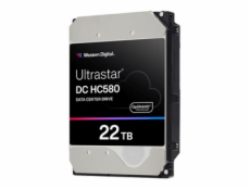 WD Ultrastar DC HC580 WUH722422AL5204 - Pevný disk - Datové centrum - 22 TB - interní - 3.5  - SAS 12Gb/s - 7200 ot/min. - vyrovnávací paměť: 512 MB