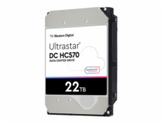 WD Ultrastar DC HC570 - Pevný disk - šifrovaný - 22 TB - interní - 3.5  - SAS 12Gb/s - 7200 ot/min. - vyrovnávací paměť: 512 MB - Self-Encrypting Drive (SED)