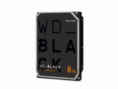 WD Black WD8002FZBX - Pevný disk - 8 TB - herní - interní - 3.5  - SATA 6Gb/s - 7200 ot/min. - vyrovnávací paměť: 256 MB