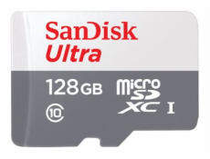 SanDisk Ultra - Paměťová karta flash (adaptér microSDXC na SD zahrnuto) - 128 GB - UHS-I / Class10 - microSDXC UHS-I