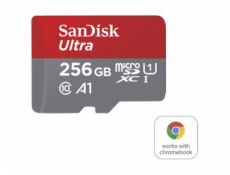 SanDisk Ultra - Paměťová karta flash (adaptér microSDXC na SD zahrnuto) - 256 GB - A1 / UHS Class 1 / Class10 - microSDXC UHS-I