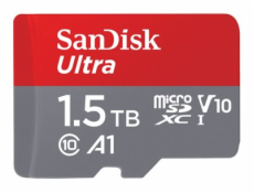 SanDisk Ultra - Paměťová karta flash (adaptér microSDXC na SD zahrnuto) - 1.5 TB - A1 / UHS Class 1 / Class10 - microSDXC UHS-I
