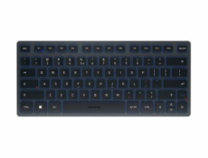 CHERRY KW 7100 MINI BT - Klávesnice - bezdrátový - Bluetooth 5.1 - QWERTY - evropská - klávesový spínač: CHERRY SX - slídově modrá