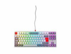 CHERRY XTRFY K4V2 - Retro Edition - klávesnice - RGB - 80% - TKL - podsvícení - USB - QWERTY - americká - klávesový spínač: CHERRY MX2A Red - šedá