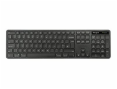 Targus EcoSmart - Klávesnice - full size - antibakteriální - bezdrátový - Bluetooth 5.0, 2.4 GHz - QWERTY - britská - černá