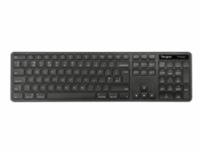 Targus EcoSmart - Klávesnice - full size - antibakteriální - bezdrátový - Bluetooth 5.0, 2.4 GHz - AZERTY - francouzská - černá