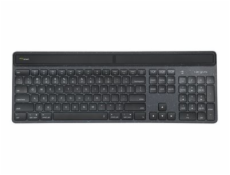 Targus EcoSmart - Klávesnice - udržitelné získávání energie - full size - antibakteriální - podsvícení - bezdrátový - Bluetooth 5.0 - QWERTY - španělská - černá - recycled packaging