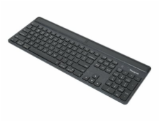 Targus EcoSmart - Klávesnice - udržitelné získávání energie - antibakteriální - podsvícení - bezdrátový - Bluetooth 5.0 - QWERTY - německá - klávesový spínač: Scissor-Key - černá - recycled packaging