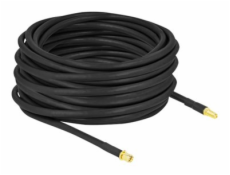 Delock - Prodlužovací šňůra pro anténu - SMA zástrčka do SMA se zdířkami (female) - 15 m - koaxiál - černá