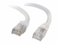 C2G Cat6a Booted Shielded (STP) Network Patch Cable - Patch kabel - RJ-45 (M) do RJ-45 (M) - 5 m - STP - CAT 6a - lisovaný, provedení bez hrbolků, licna - bílá