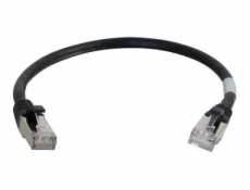 C2G Cat6a Booted Shielded (STP) Network Patch Cable - Patch kabel - RJ-45 (M) do RJ-45 (M) - 3 m - STP - CAT 6a - lisovaný, provedení bez hrbolků, licna - černá