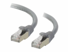 C2G Cat6a Booted Shielded (STP) Network Patch Cable - Patch kabel - RJ-45 (M) do RJ-45 (M) - 7 m - STP - CAT 6a - lisovaný, provedení bez hrbolků, licna - šedá
