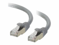 C2G Cat6a Booted Shielded (STP) Network Patch Cable - Patch kabel - RJ-45 (M) do RJ-45 (M) - 3 m - STP - CAT 6a - lisovaný, provedení bez hrbolků, licna - šedá