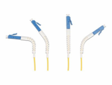 Delock - Síťový kabel - jednoduchý režim LC (M) úhlový do jednoduchý režim LC (M) úhlový - 5 m - optické vlákno - duplex - 9 / 125 mikron - OS2 - neobsahuje halogen - žlutá