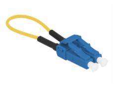 Delock - Loopback adapter - jednoduchý režim LC/UPC (M) - optické vlákno - 9 / 125 mikron - modrá, žlutá