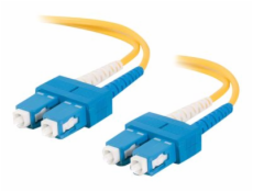 C2G SC-SC 9/125 OS1 Duplex Singlemode PVC Fiber Optic Cable (LSZH) - Patch kabel - jednoduchý režim SC (M) do jednoduchý režim SC (M) - 2 m - optické vlákno - duplex - 9 / 125 mikron - OS1 - neobsahuj