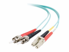 C2G LC-ST 10Gb 50/125 OM3 Duplex Multimode PVC Fiber Optic Cable (LSZH) - Síťový kabel - ST několik režimů (M) do multirežim LC (M) - 1 m - optické vlákno - duplex - 50 / 125 mikron - OM3 - neobsahuje