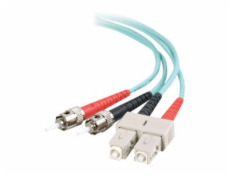 C2G SC-ST 10Gb 50/125 OM3 Duplex Multimode PVC Fiber Optic Cable (LSZH) - Síťový kabel - ST několik režimů (M) do SC několik režimů (M) - 5 m - optické vlákno - duplex - 50 / 125 mikron - OM3 - neobsa