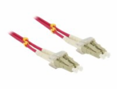 Delock - Síťový kabel - multirežim LC (M) do multirežim LC (M) - 2 m - optické vlákno - 50 / 125 mikron - OM4 - neobsahuje halogen - fialová