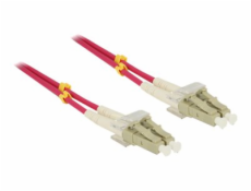 Delock - Síťový kabel - multirežim LC (M) do multirežim LC (M) - 1 m - optické vlákno - 50 / 125 mikron - OM4 - neobsahuje halogen - fialová