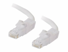 C2G Cat6 Booted Unshielded (UTP) Network Patch Cable - Patch kabel - RJ-45 (M) do RJ-45 (M) - 50 cm - UTP - CAT 6 - lisovaný, provedení bez hrbolků, licna - bílá