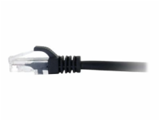 C2G Cat6 Booted Unshielded (UTP) Network Patch Cable - Patch kabel - RJ-45 (M) do RJ-45 (M) - 30 cm - UTP - CAT 6 - lisovaný, provedení bez hrbolků, licna - černá