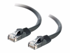 C2G Cat5e Booted Unshielded (UTP) Network Patch Cable - Patch kabel - RJ-45 (M) do RJ-45 (M) - 1 m - UTP - CAT 5e - lisovaný, provedení bez hrbolků, licna - černá