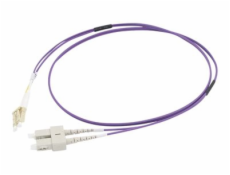 C2G 2m LC/SC OM4 LSZH Fibre Patch - Purple - Patch kabel - multirežim LC (M) do SC několik režimů (M) - 2 m - optické vlákno - duplex - 50 / 125 mikron - OM4 - purpurová
