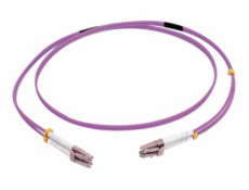 C2G 50m LC/LC OM4 LSZH Fibre Patch - Purple - Patch kabel - multirežim LC (M) do multirežim LC (M) - 50 m - optické vlákno - duplex - 50 / 125 mikron - OM4 - purpurová