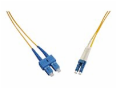 Solarix - Patch kabel - jednoduchý režim SC/APC (M) do jednoduchý režim LC/APC (M) - 3 m - optické vlákno - duplex - 9 / 125 mikron - OS1 - neobsahuje halogen - žlutá