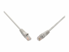 Signamax - Patch kabel - RJ-45 (M) do RJ-45 (M) - 5 m - UTP - CAT 5e - bootovaný, lisovaný, provedení bez hrbolků - šedá