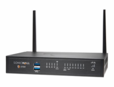 SonicWall TZ370W - Essential Edition - bezpečnostní zařízení - s roční služba TotalSecure - 1GbE - Wi-Fi 5 - 2.4 GHz, 5 GHz - desktop