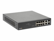 Axis T8508 PoE+ Network Switch - Přepínač - řízený - 8 x 10/100/1000 (PoE+) + 2 x combo Gigabit SFP (uplink) - desktop, Lze montovat do rozvaděče - PoE+ (130 W) - pro AXIS A1610, C1410, D3110, M3067, 