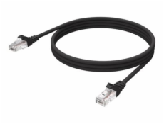 Vision - Síťový kabel - RJ-45 (M) do RJ-45 (M) - 3 m - 6.2 mm - STP - CAT 6a - lisovaný, provedení bez hrbolků - černá