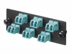 Panduit Opticom Fiber Adapter Panels - Propojovací panel - vodě - barva - 6 portů