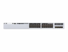 Cisco Catalyst 9300L - Network Essentials - přepínač - L3 - řízený - 24 x 10/100/1000 (UPOE) + 4 x 10 Gigabit SFP+ (uplink) - Lze montovat do rozvaděče - UPOE (880 W)