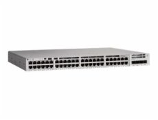 Cisco Catalyst 9200 - Network Essentials - přepínač - L3 - inteligentní - 40 x 10/100/1000 (PoE+) + 8 x 100/1000/2.5G/5G/10GBase-T - Lze montovat do rozvaděče - PoE+ (740 W)