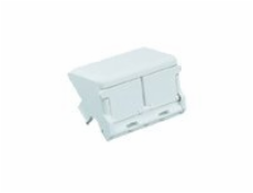 Panduit MINI-COM - Kryt zásuvky - arktická bílá - 2 porty