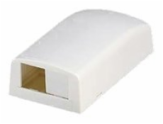 Panduit MINI-COM - Krabice k upevnění na povrch - bílá - 2 porty