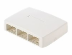 Panduit MINI-COM - Krabice k upevnění na povrch - arktická bílá - 6 portů