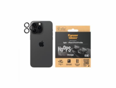 PanzerGlass Hoops - Chránič na objektiv pro mobilní telefon - sklo - barva rámu černá - pro Apple iPhone 15 Pro, 15 Pro Max