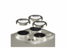 PanzerGlass Hoops - Chránič na objektiv pro mobilní telefon - sklo - barva rámu černá - pro Apple iPhone 15 Pro, 15 Pro Max